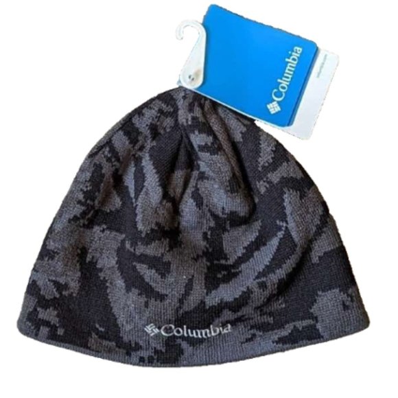NWT Columbia Girls Boys Reversible Beanie Hat Black Wear It 2 Ways CAMO/… - Picture 5 of 5